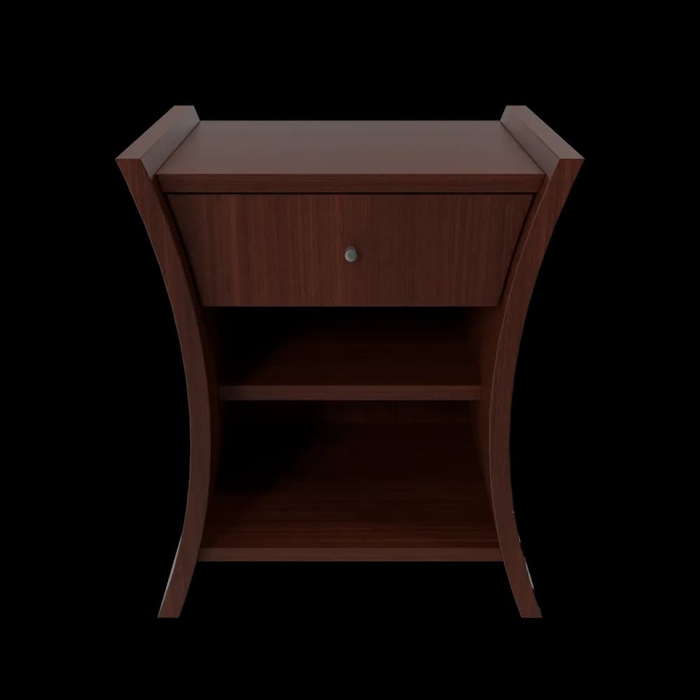 Bedside Table African Cherry image 1