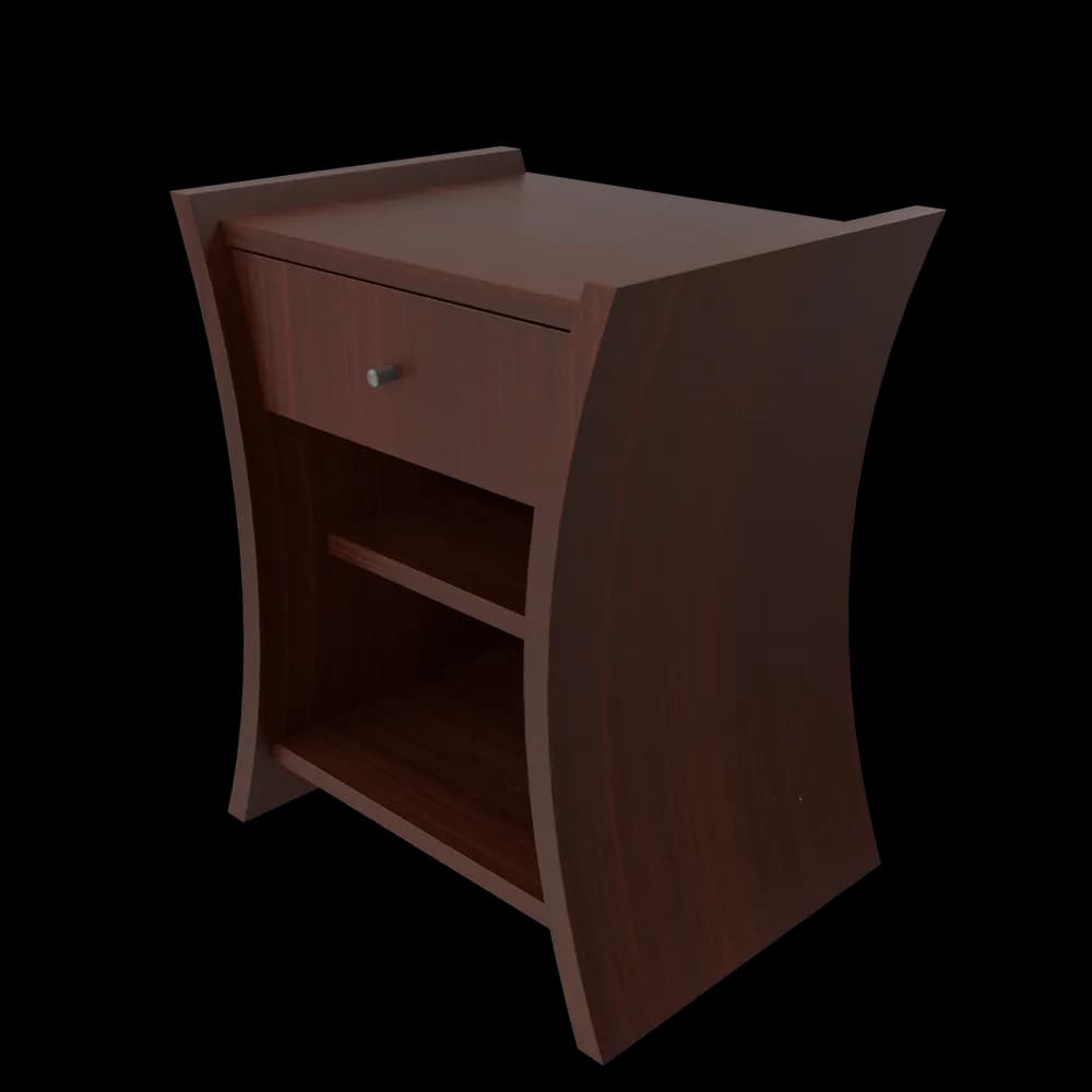 Bedside Table African Cherry image 3