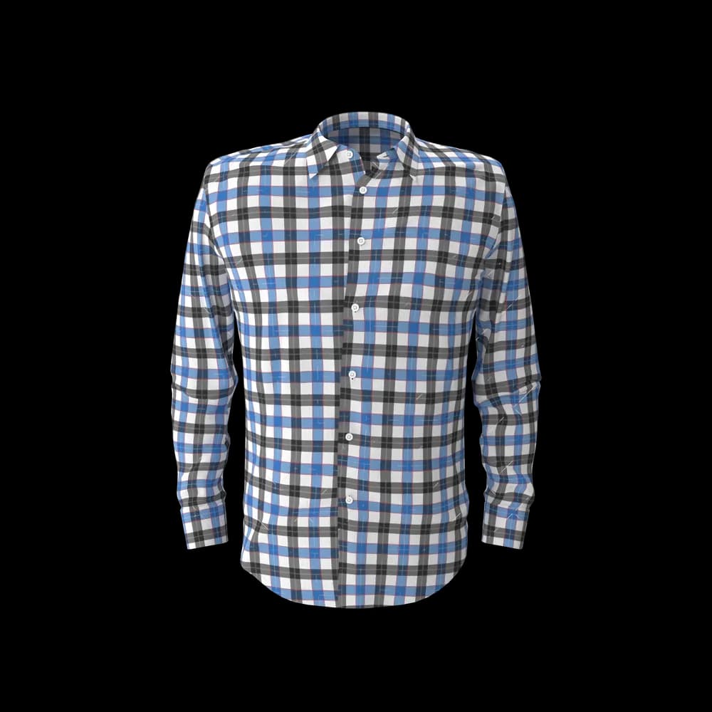 Blue & Black Check Shirt image 1