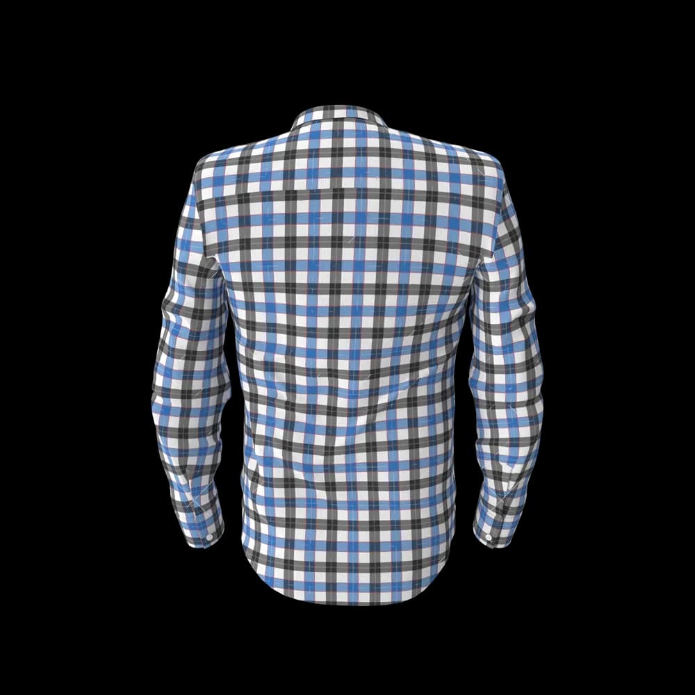 Blue & Black Check Shirt image 3