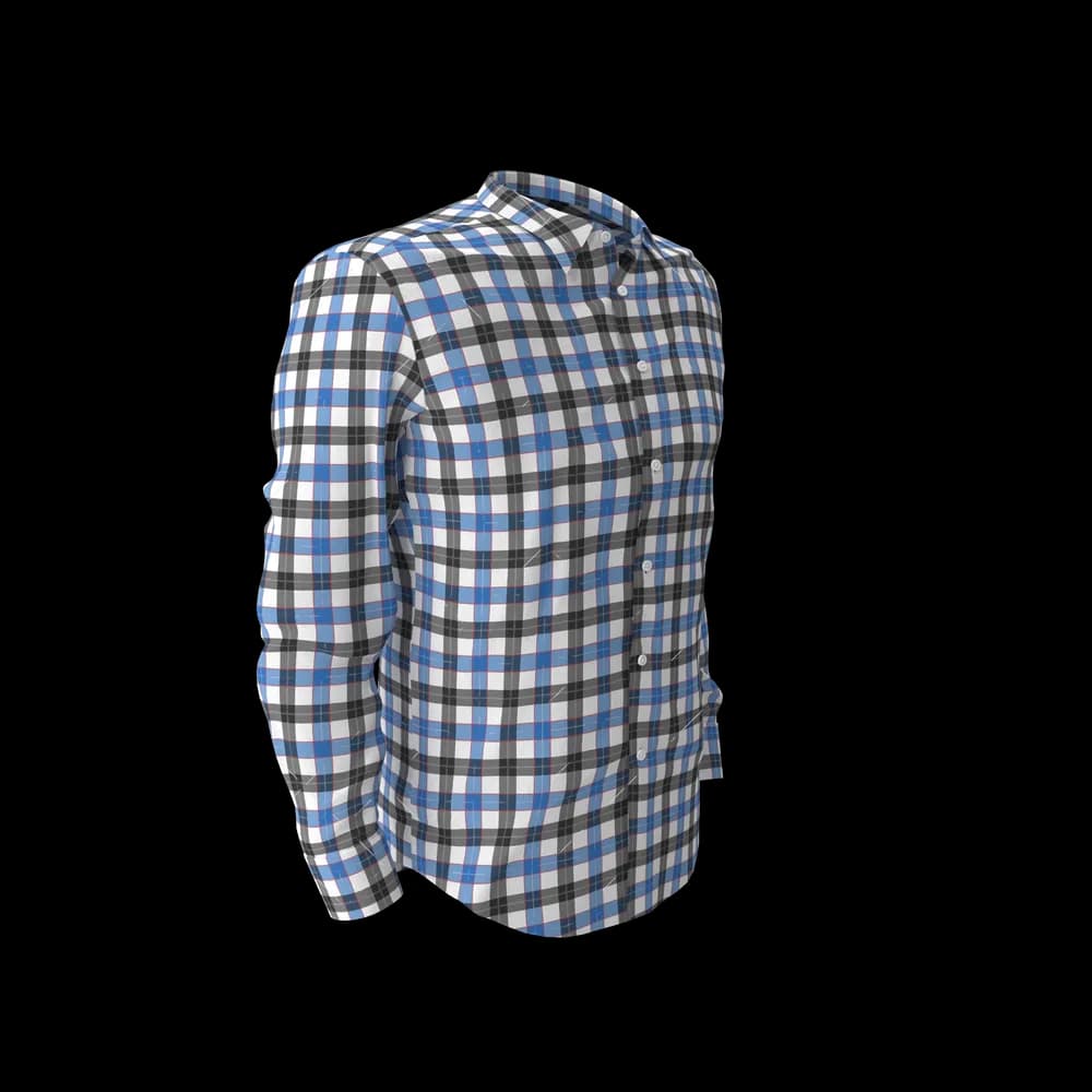 Blue & Black Check Shirt image 4