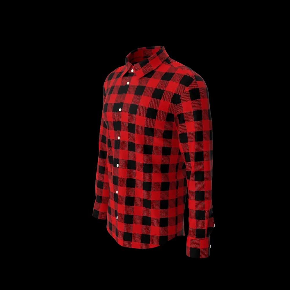 Man Plaid Shirt image 2