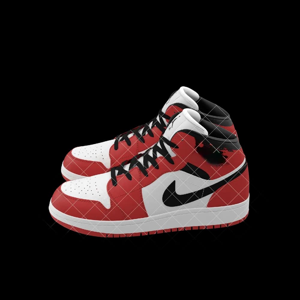 Nike Air Jordan 1 Red And Black image 2