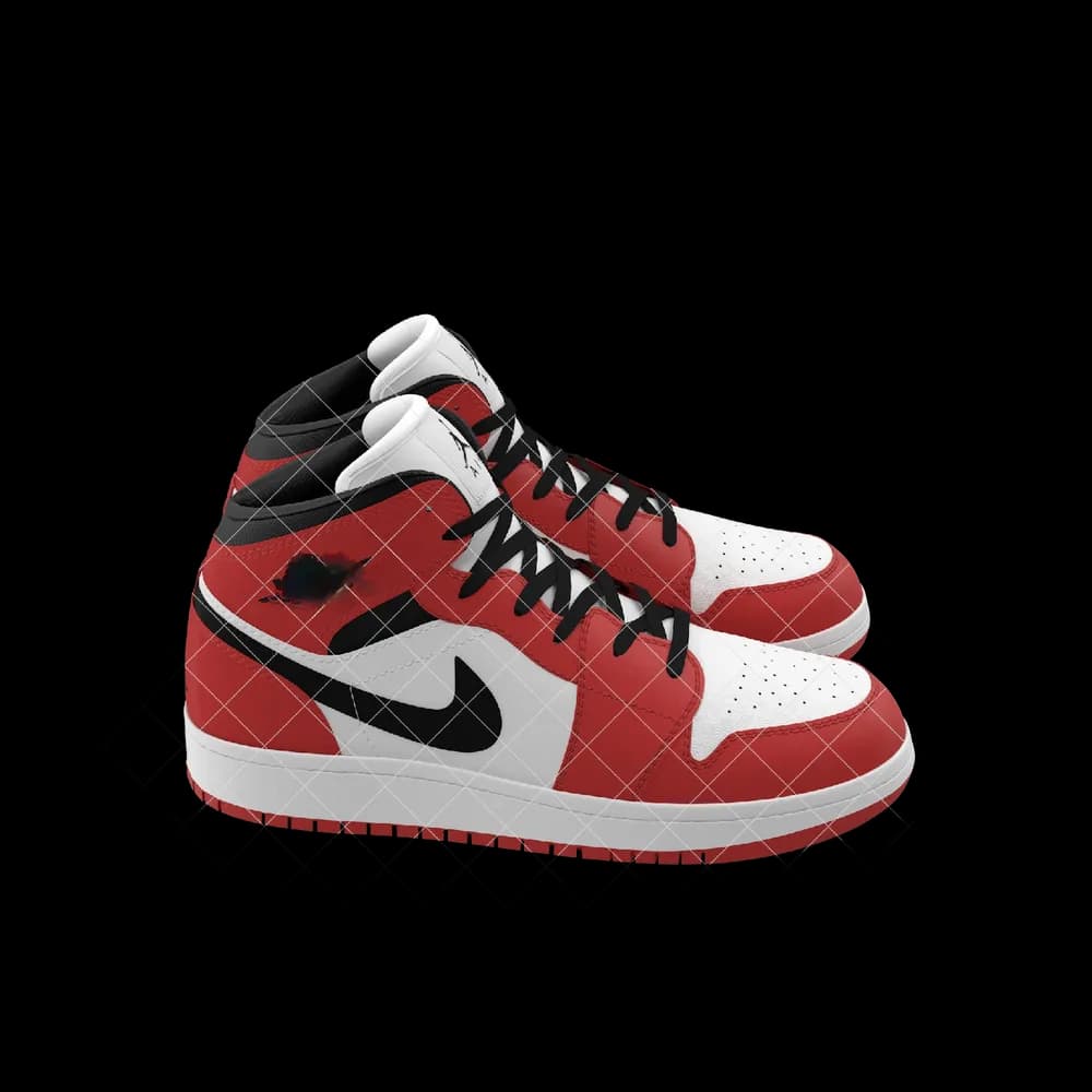 Nike Air Jordan 1 Red And Black image 4