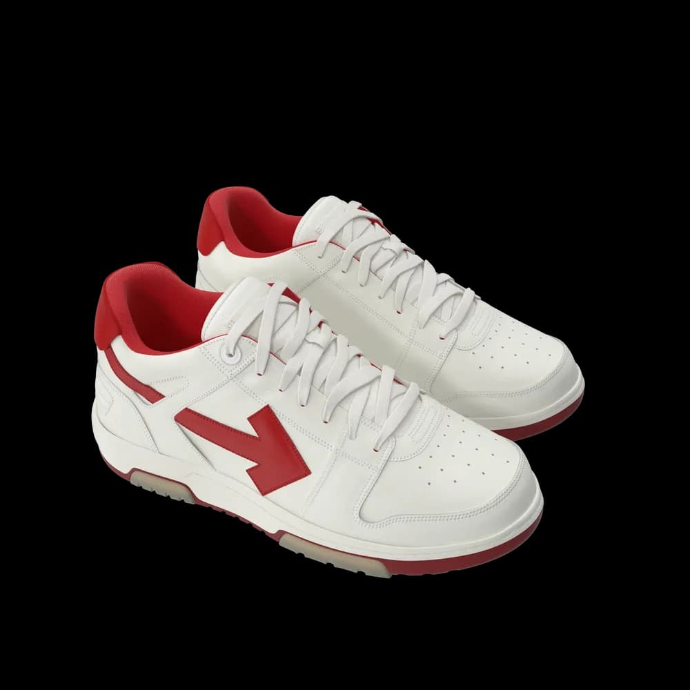 Sports Sneakers Off White & Red image 2